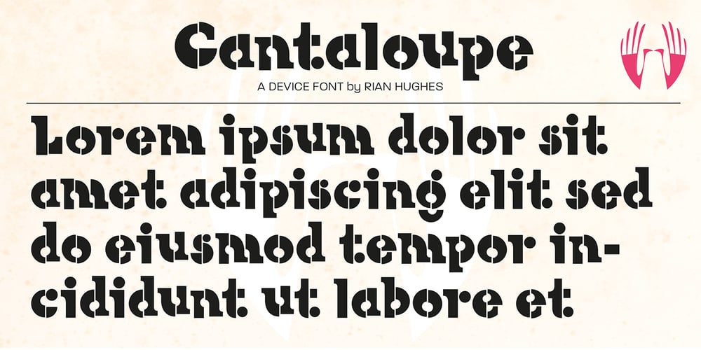 Cantaloupe font