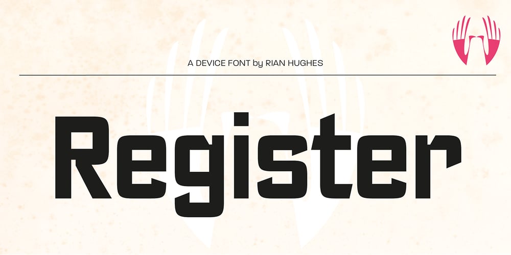 Register font