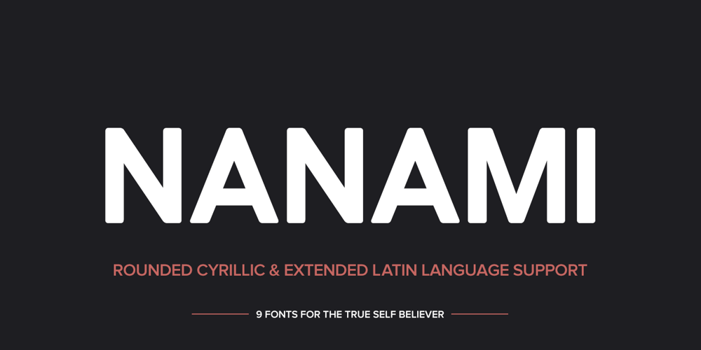 Nanami Rounded Pro font