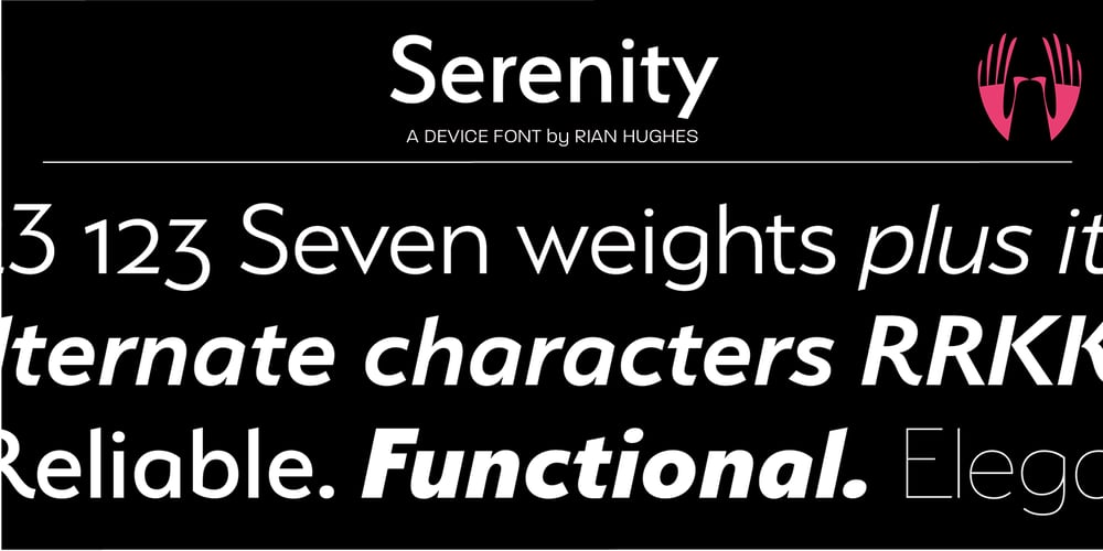 Serenity font