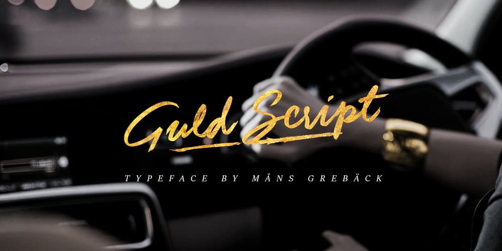 Guld Script font