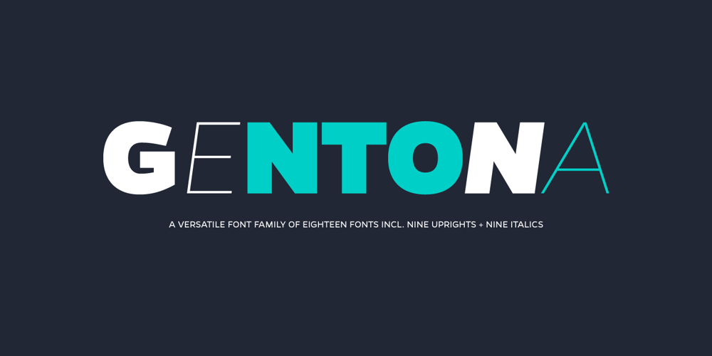 Gentona font