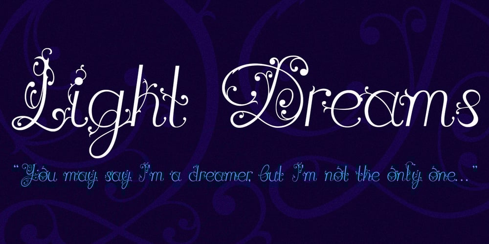 Light Dreams font