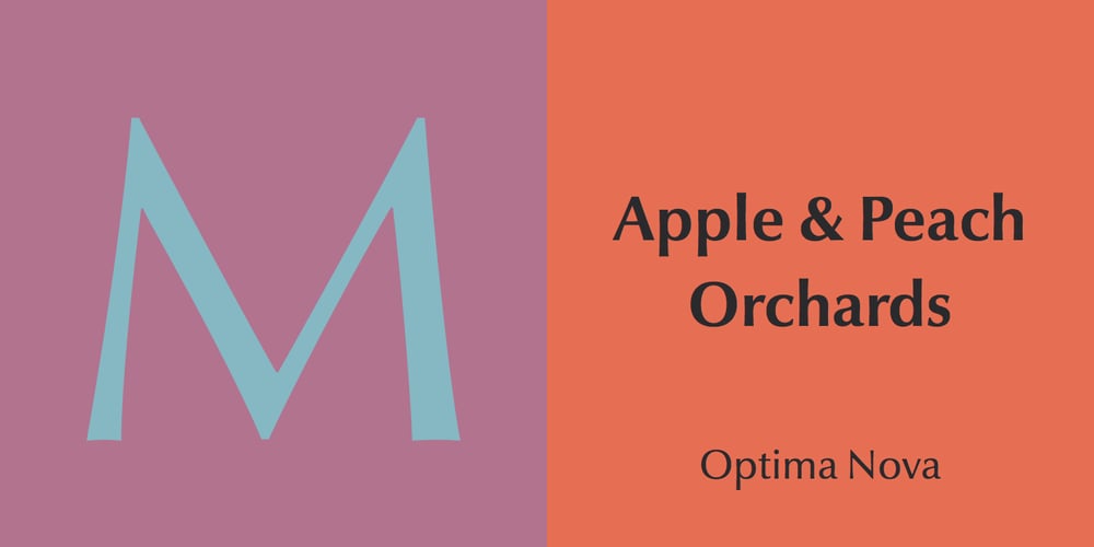 Optima Nova font