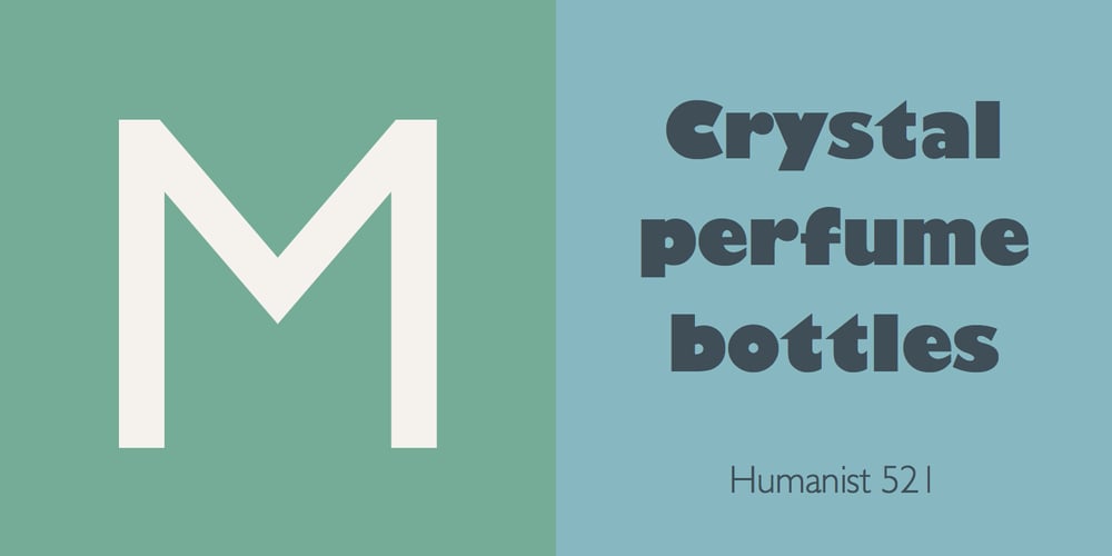 Humanist 521 font