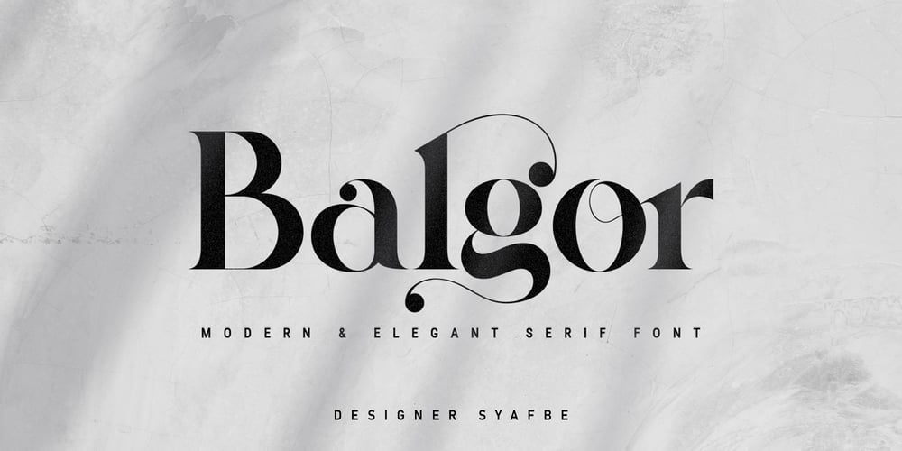 Balgor font