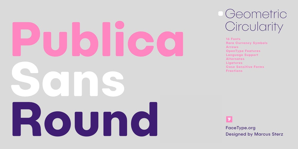 Publica Sans Round font