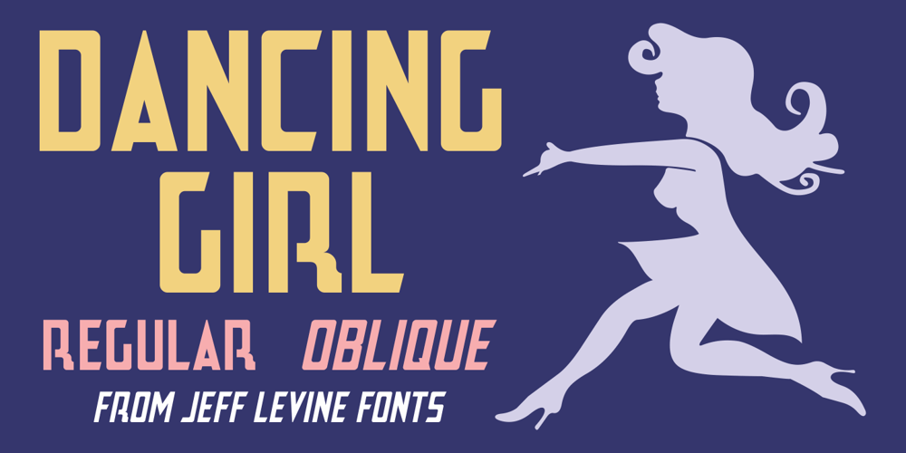 Dancing Girl JNL font