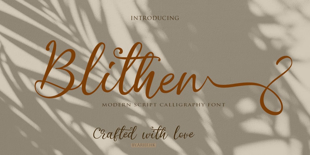 Blithen font