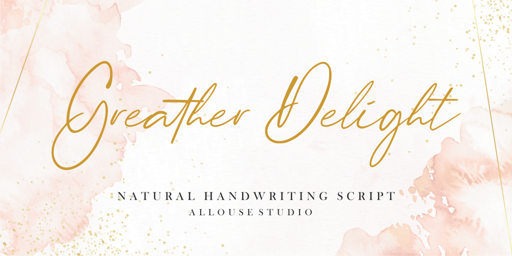 Greater Delight font