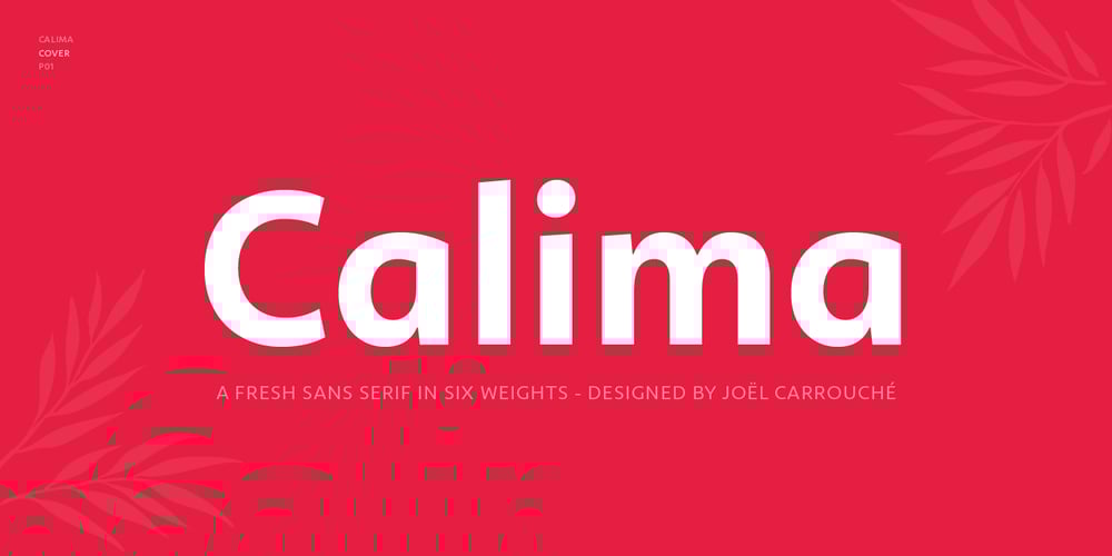Calima font