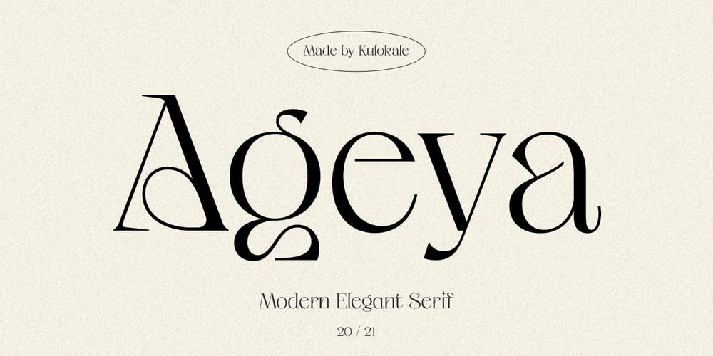 Ageya font