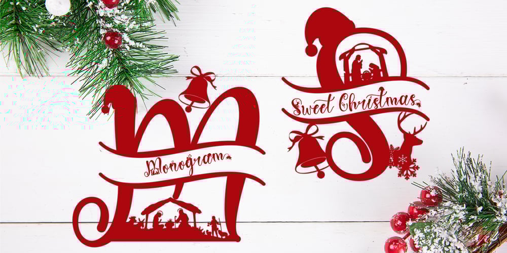 Sweet Christmas Monogram font