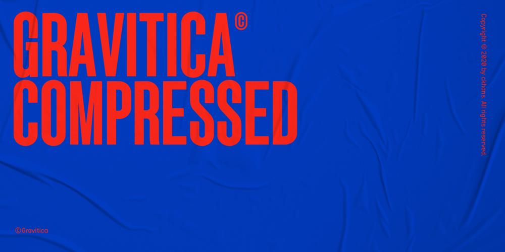 Gravitica Compressed font