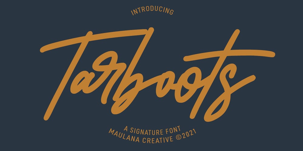 Tarboots font