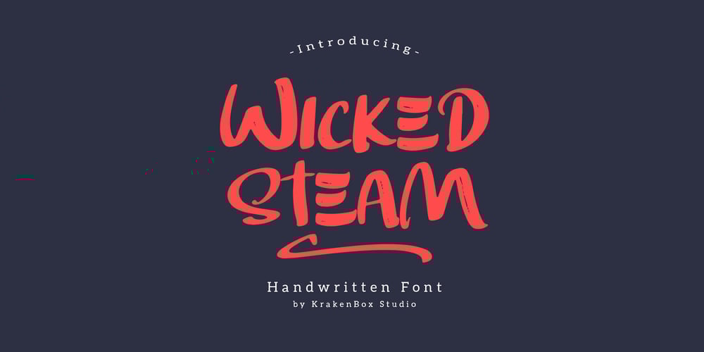 Wicked Steam font