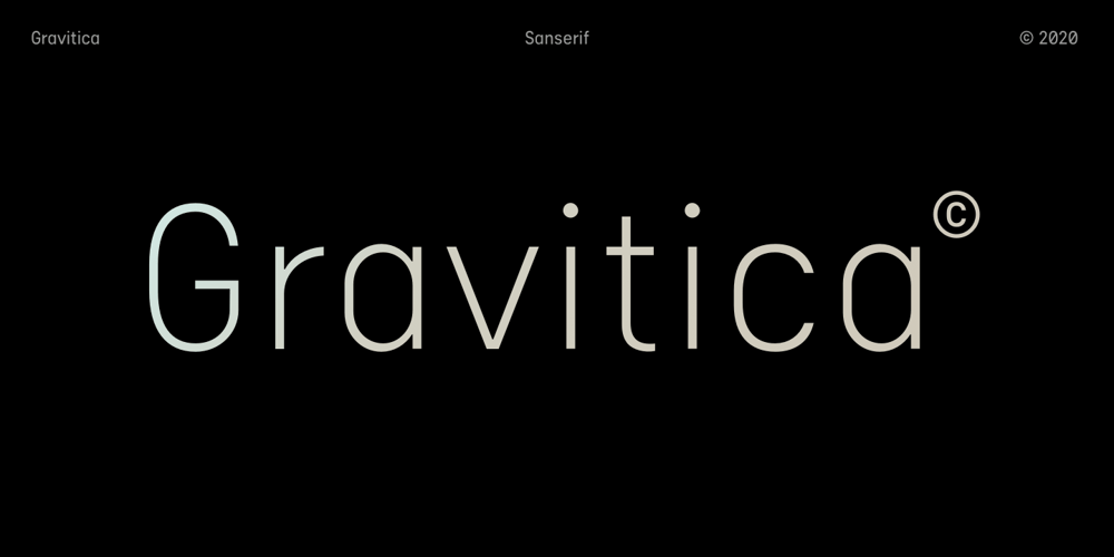 Gravitica font