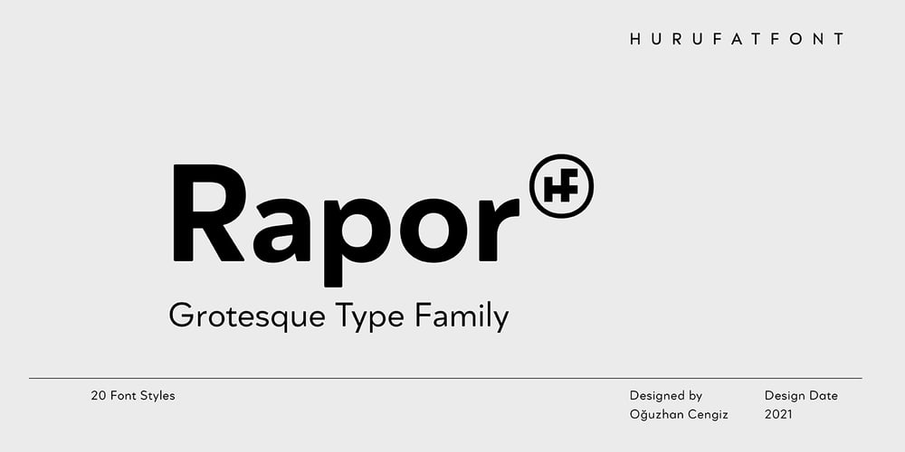Rapor font