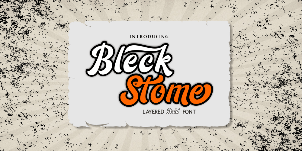 Bleck Stome font