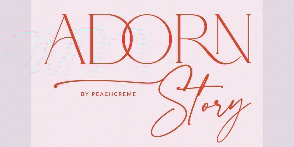Adorn Story font