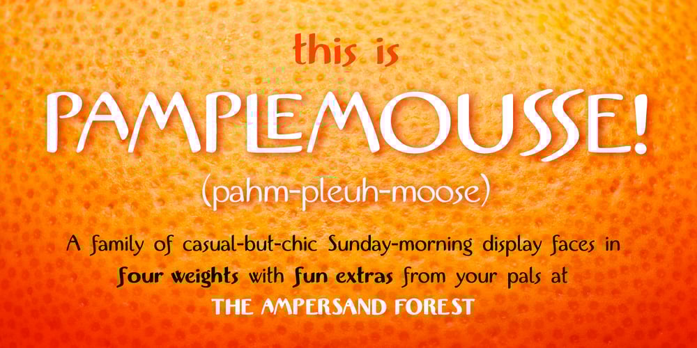 Pamplemousse font