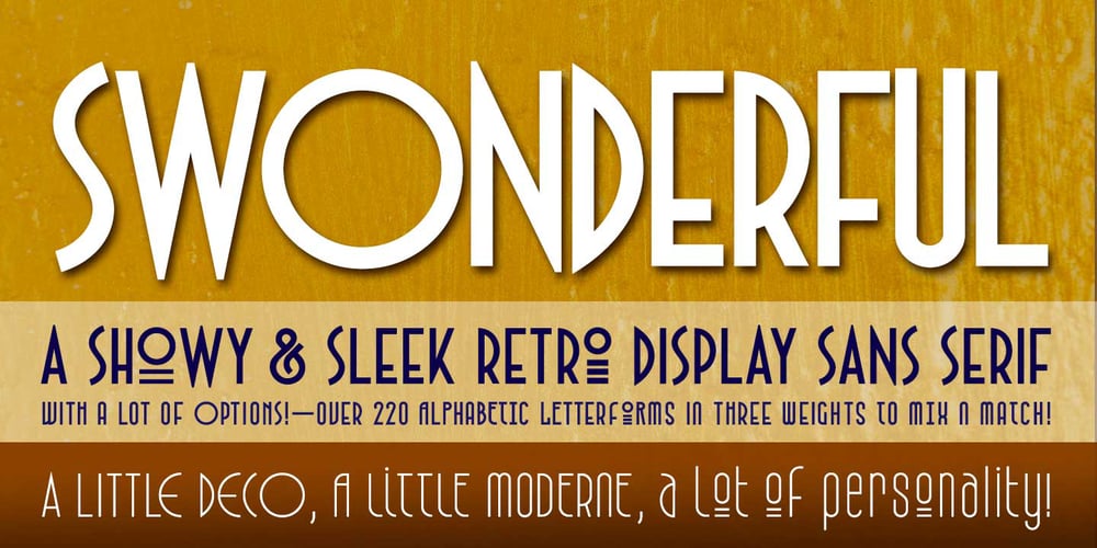 Swonderful font