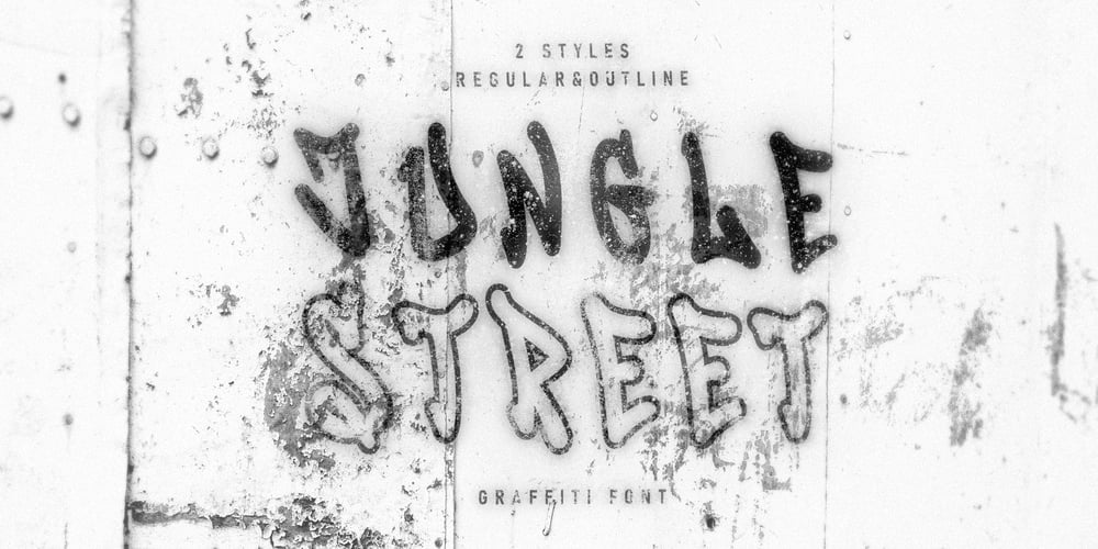 Jungle street font