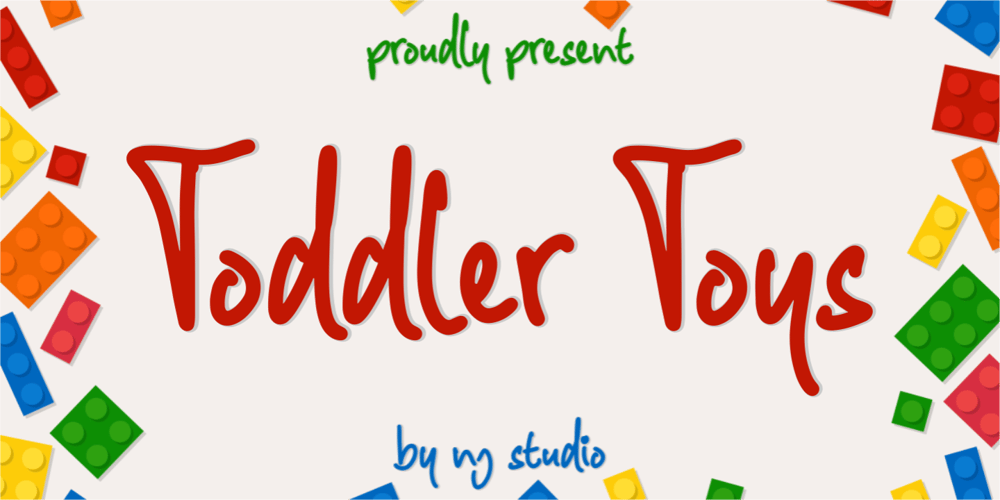 Toddler Toys font