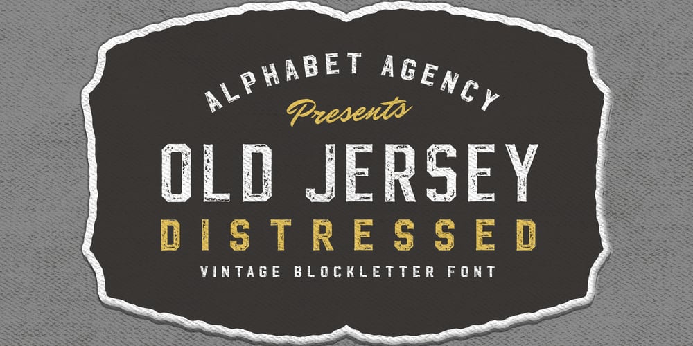 Old Jersey Distressed font