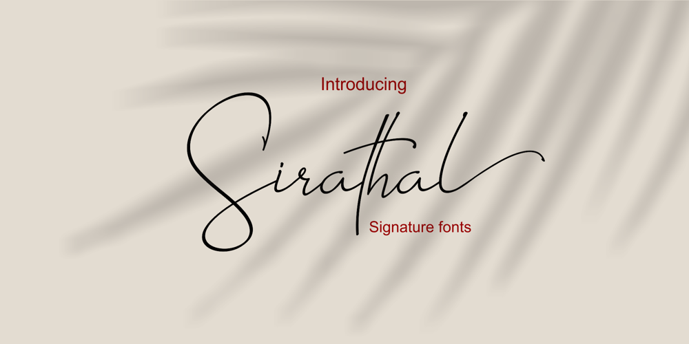 Sirathal font