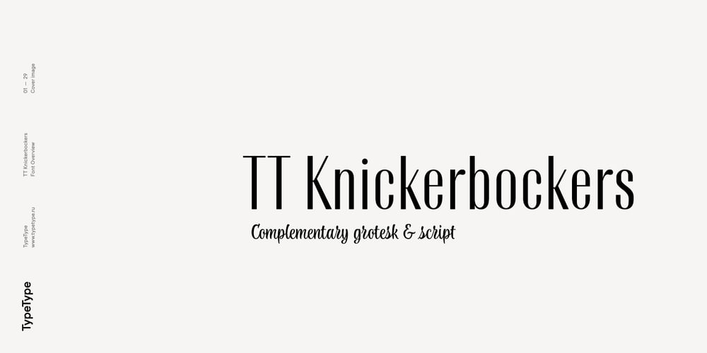 TT Knickerbockers font