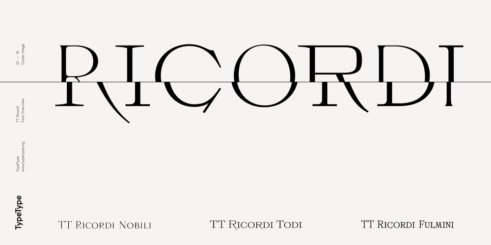 TT Ricordi font