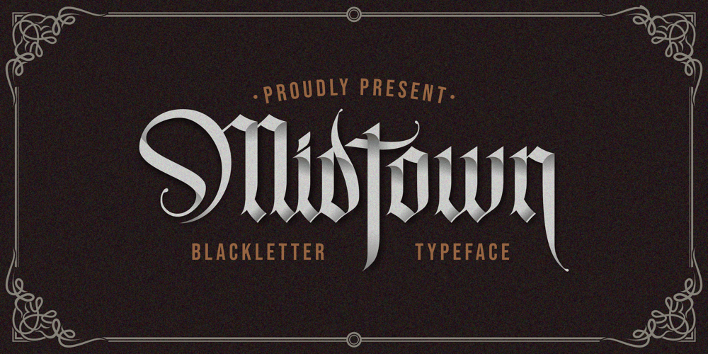 Midtown Black font