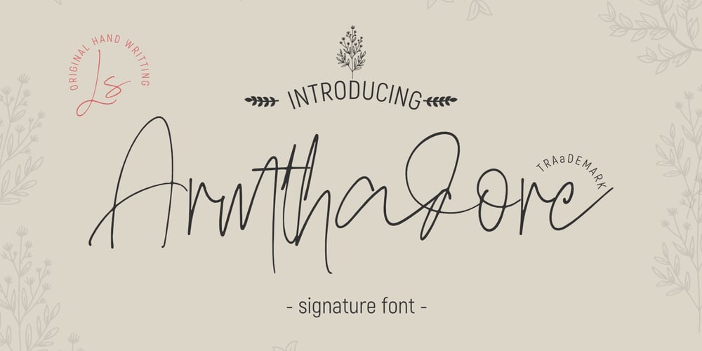 Armthadore font