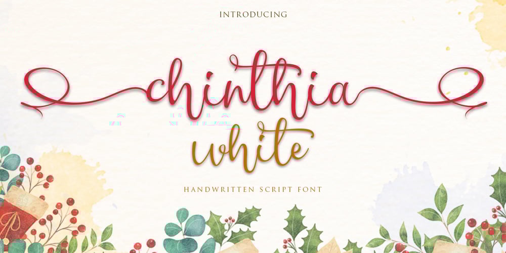 Chinthia White font