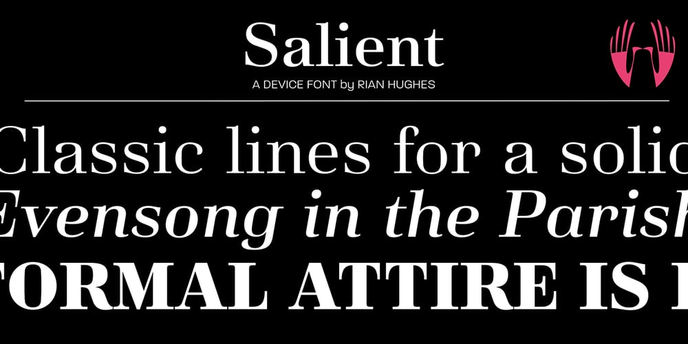 Salient font