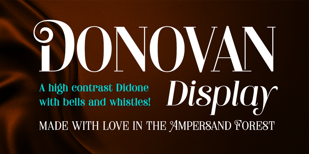 Donovan Display font