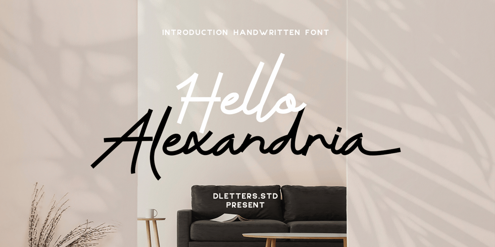 Hello Alexandria font