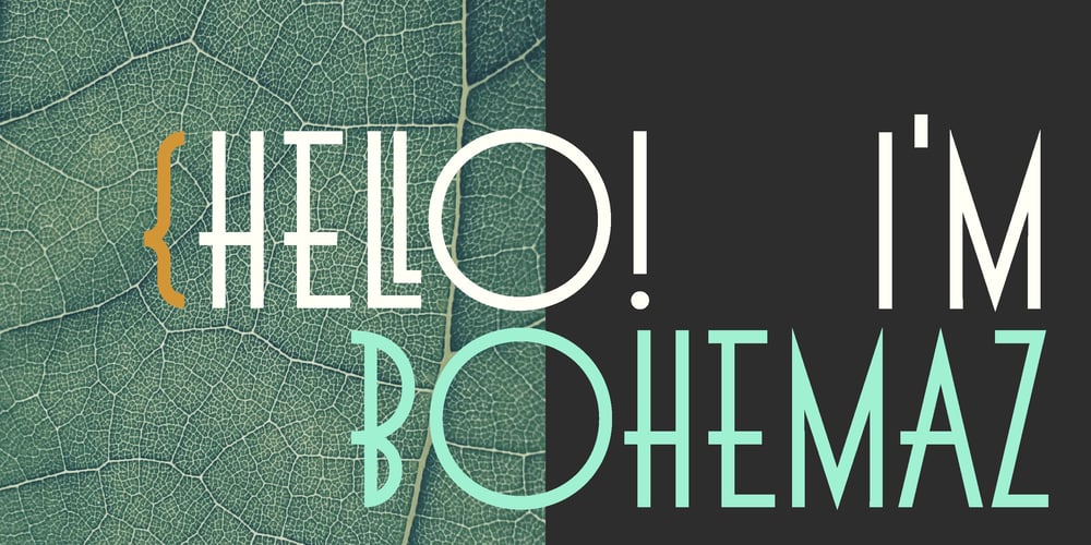 Bohemaz font