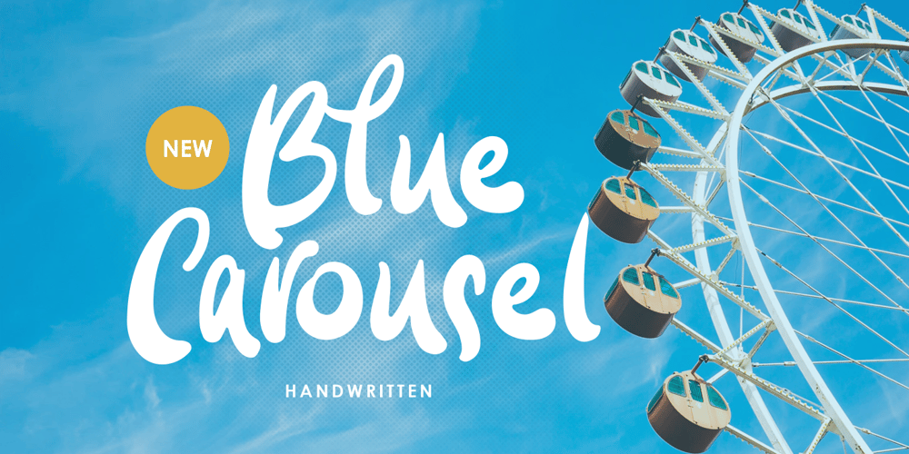 Blue Carousel font