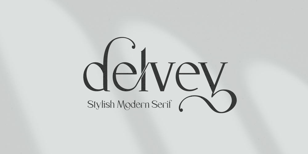 Delvey Modern Serif Font font