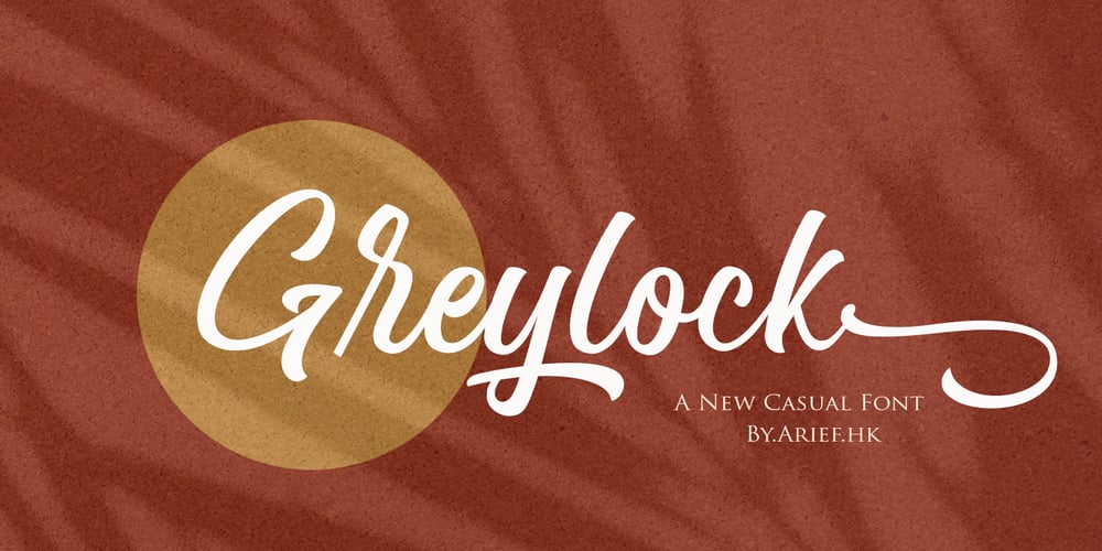 Greylock font