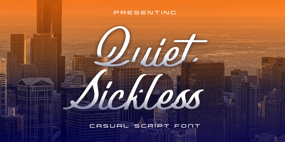 Quiet Sickless font