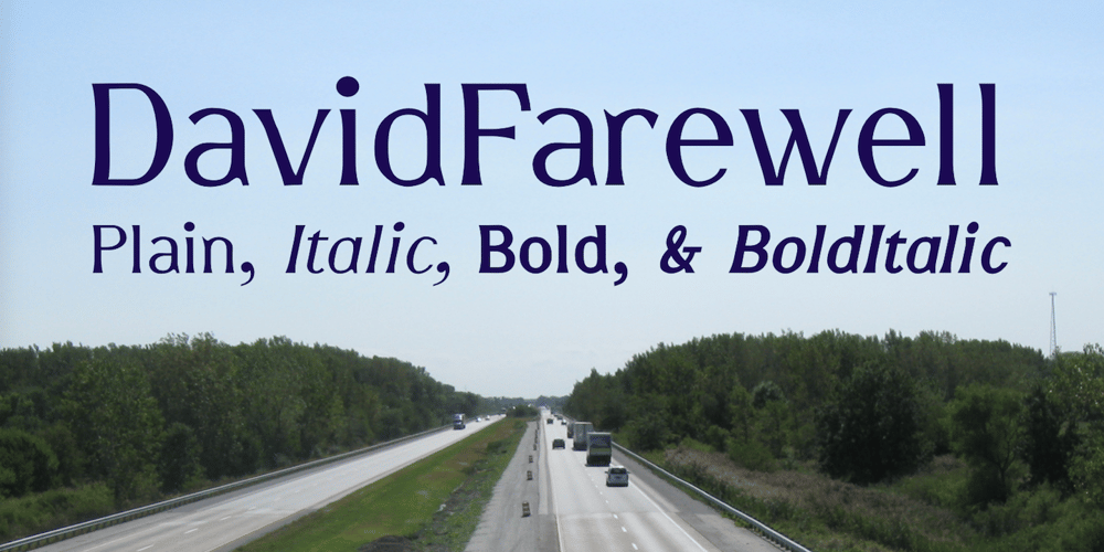 DavidFarewell font