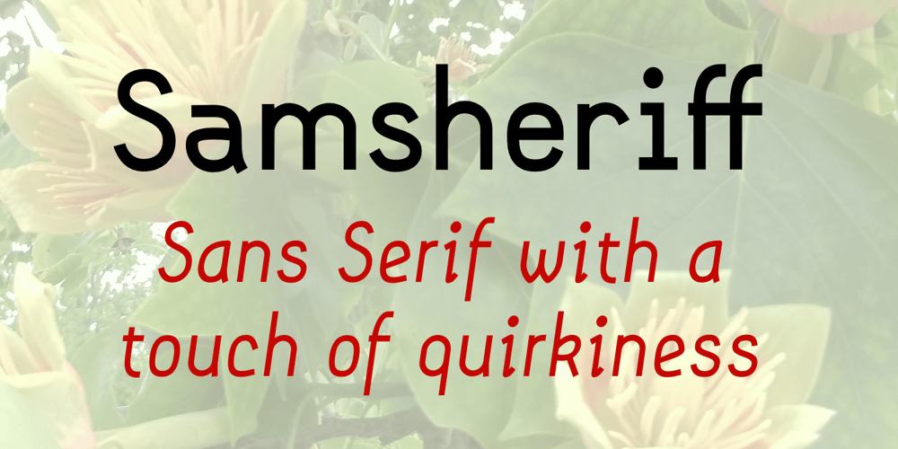 Samsheriff font