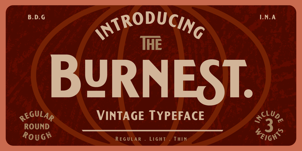 Burnest font