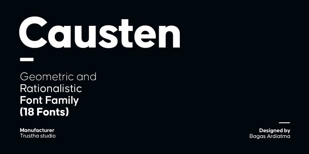 Causten font
