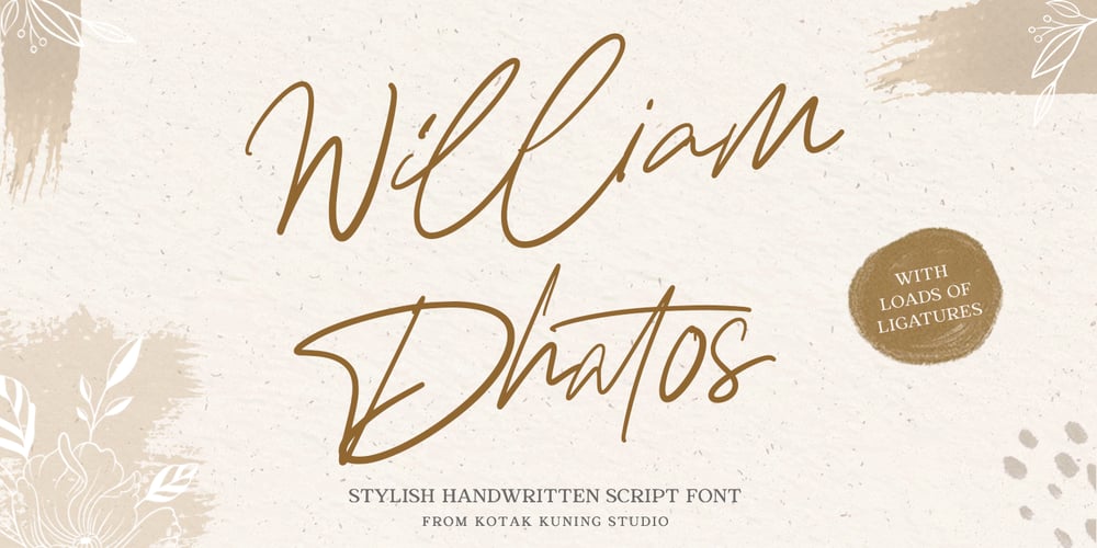 William Dhatos font