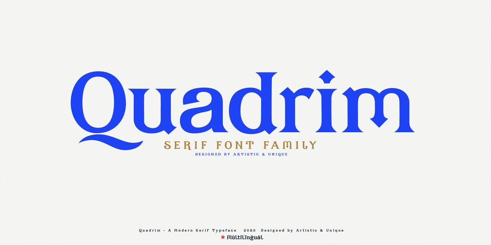 Quadrim font