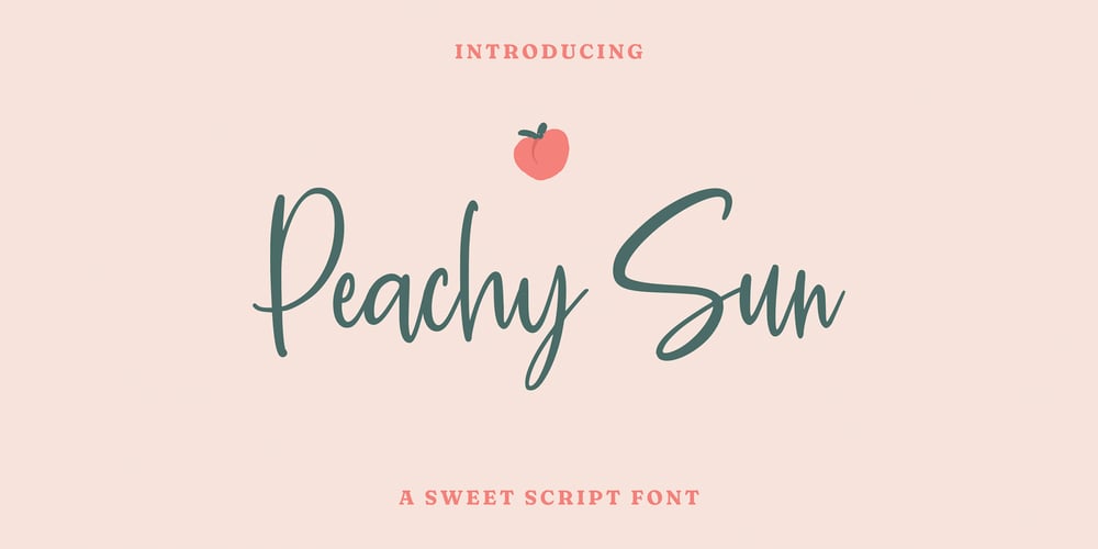 Peachy Sun font
